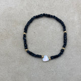 PULSERA MOSTACILLA NEGRA NACAR